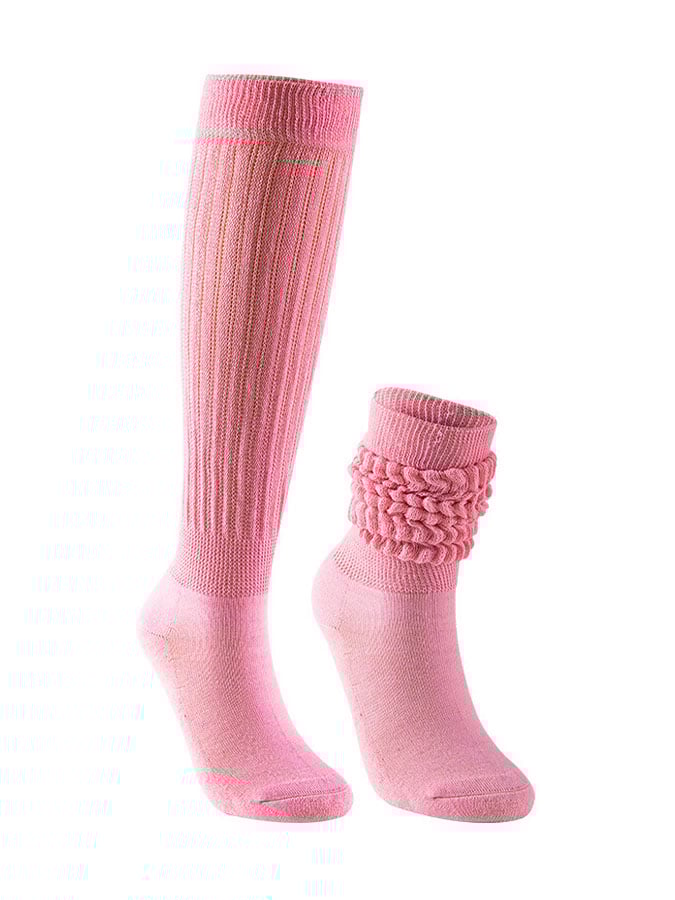 Solid Color Knitted Bubble Socks