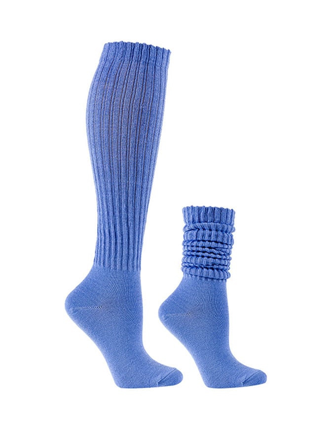 Solid Color Knitted Bubble Socks