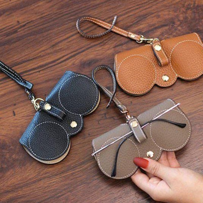 🔥This Week's Special ✨Soft PU Leather Sunglasses Bag👓️