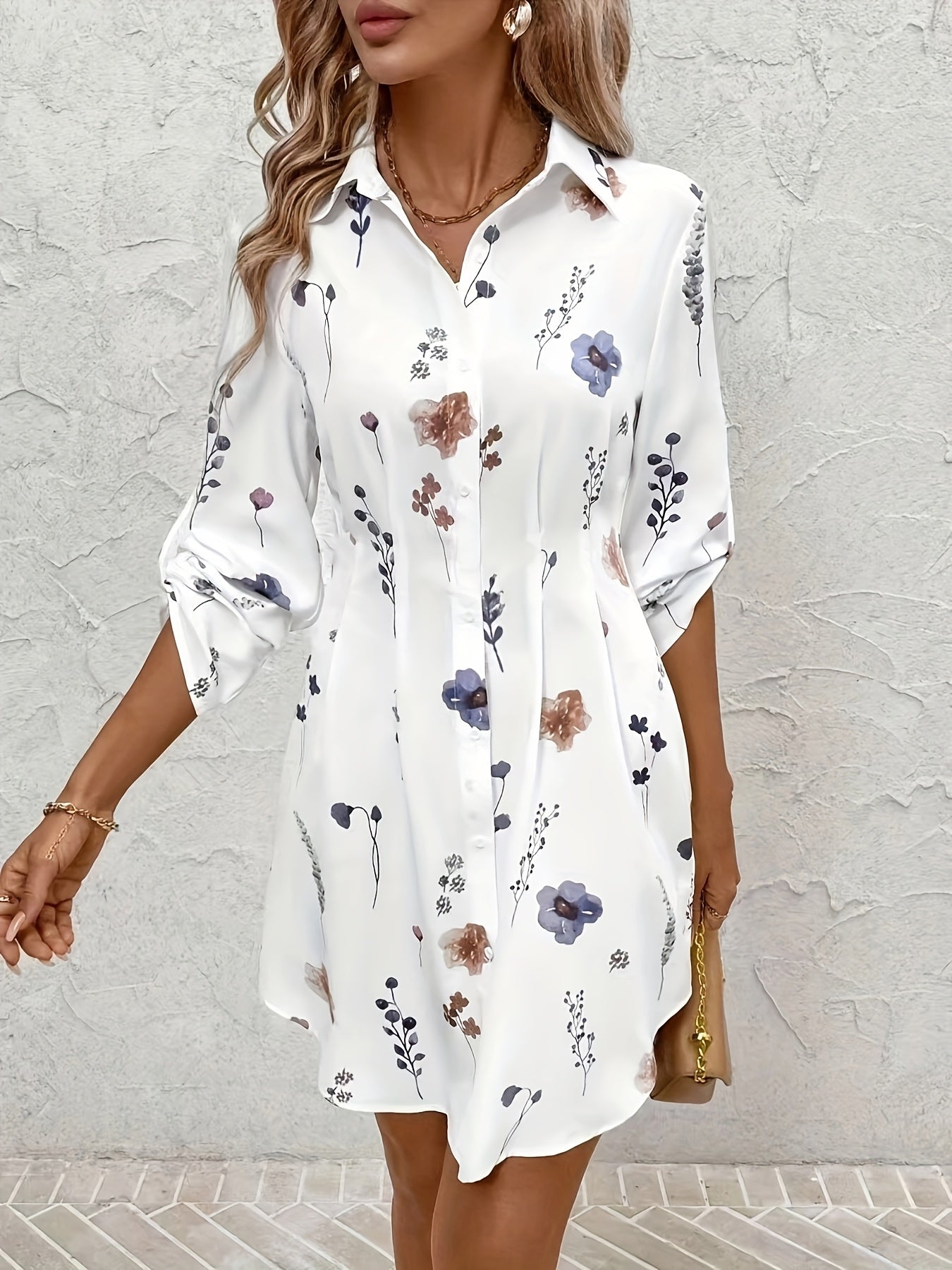 Mayke Elegant Floral Dress