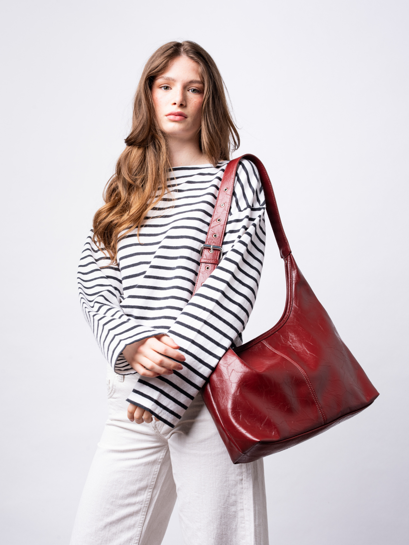 Crossbody Scarlett Distressed Leather Tote