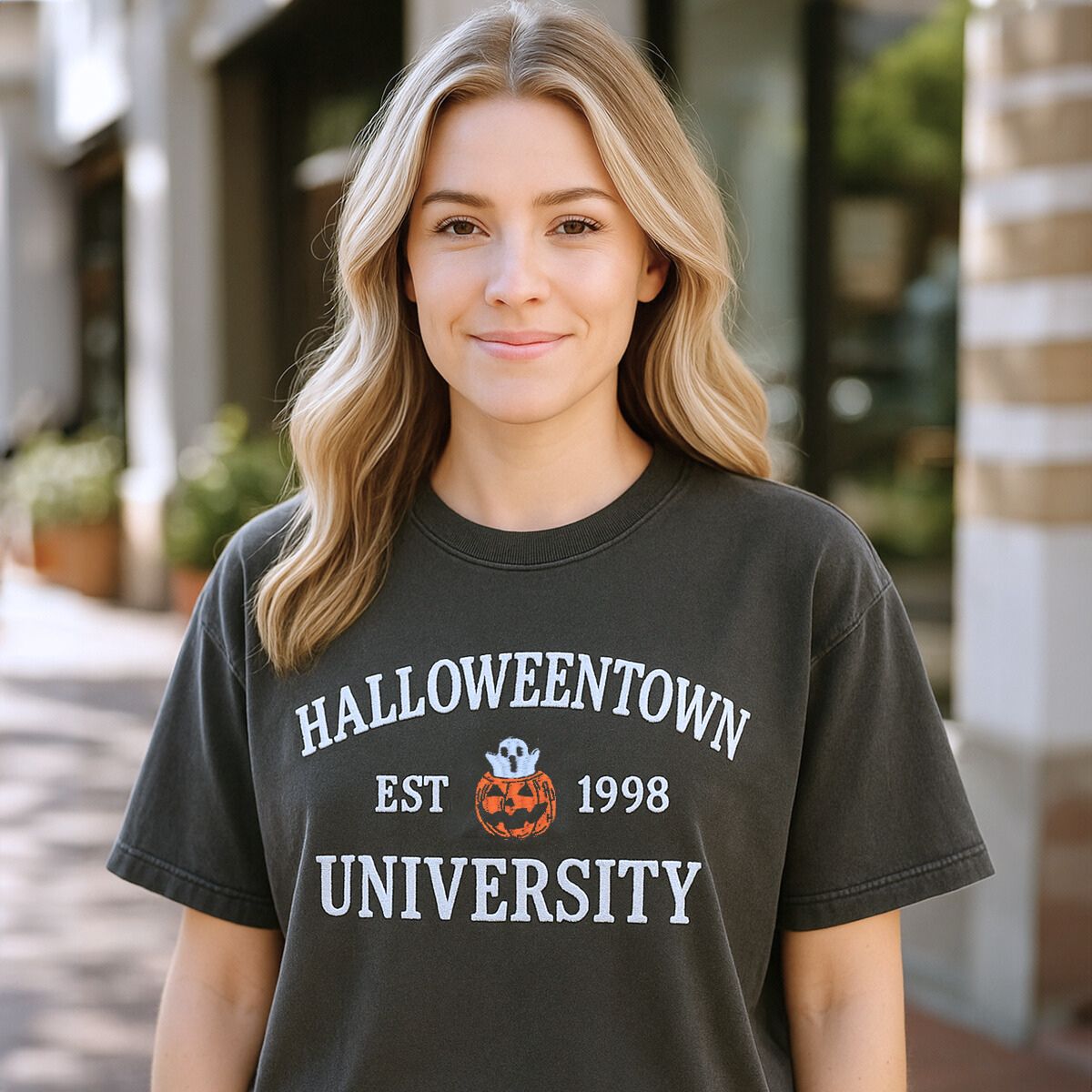 Halloweentown University Fall Shirt, Sweatshirt or Hoodie, Embroidered Halloween Gift, Spooky Season