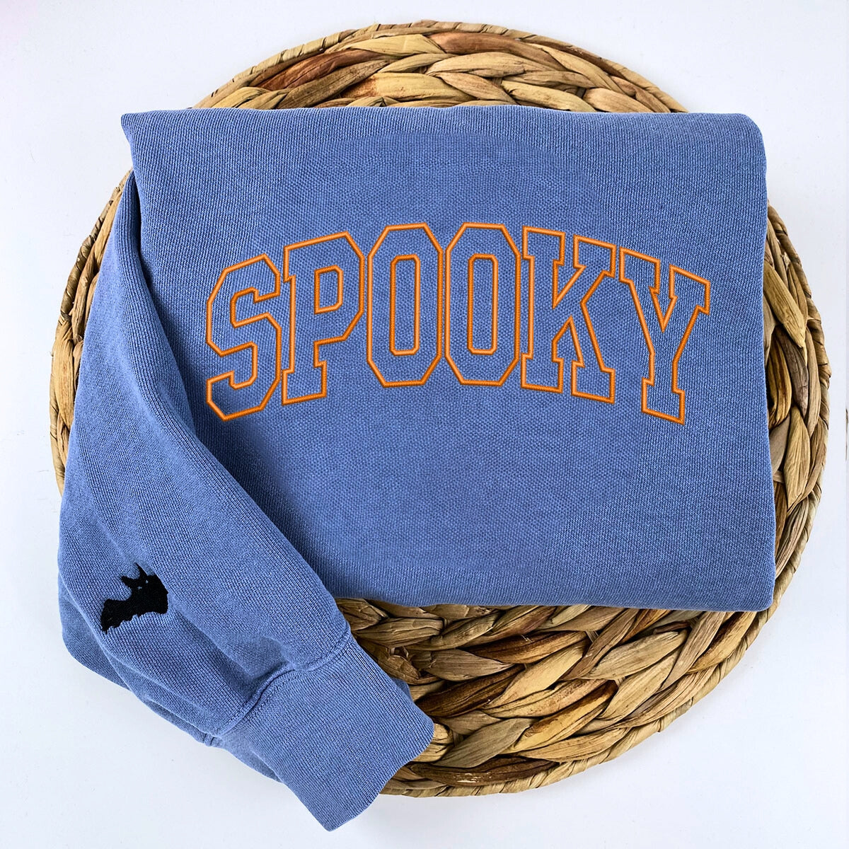 Embroidered Boo Spooky Halloween T-Shirt or Sweatshirt