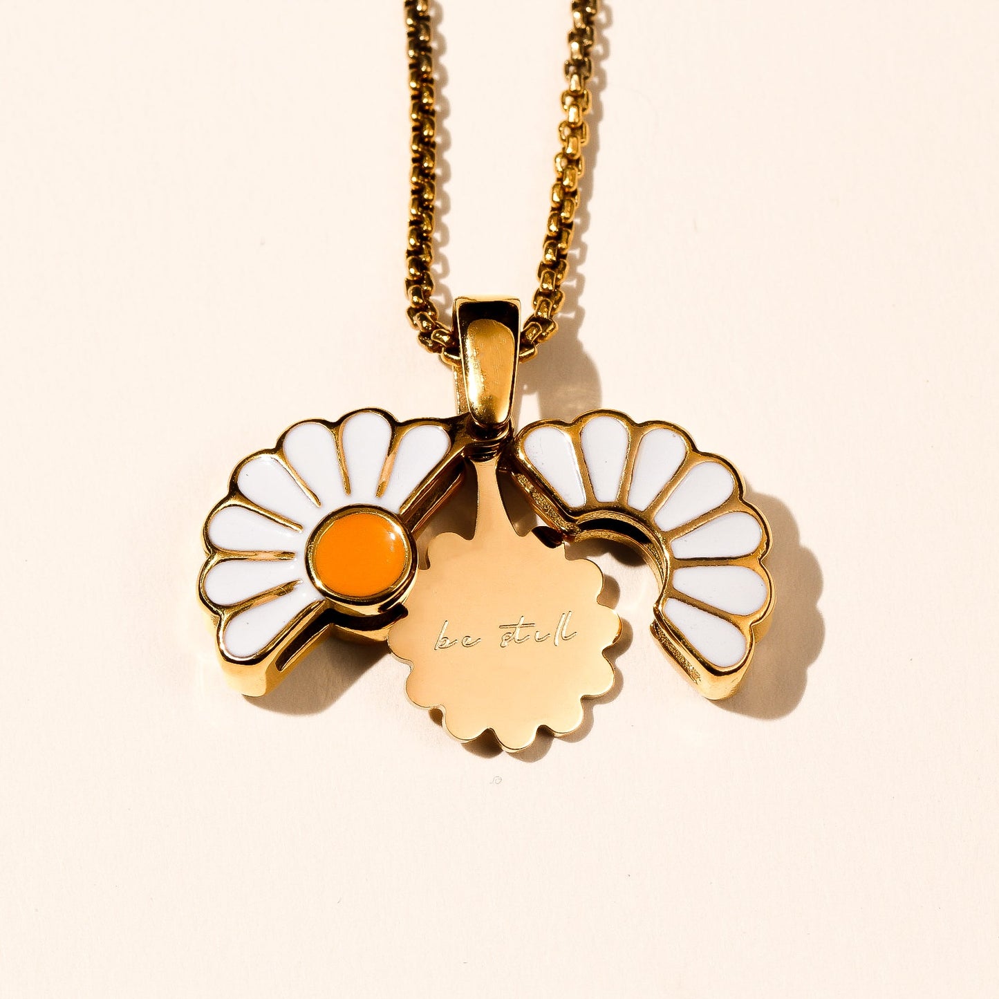 Daisy Locket - Stainless Steel Necklace