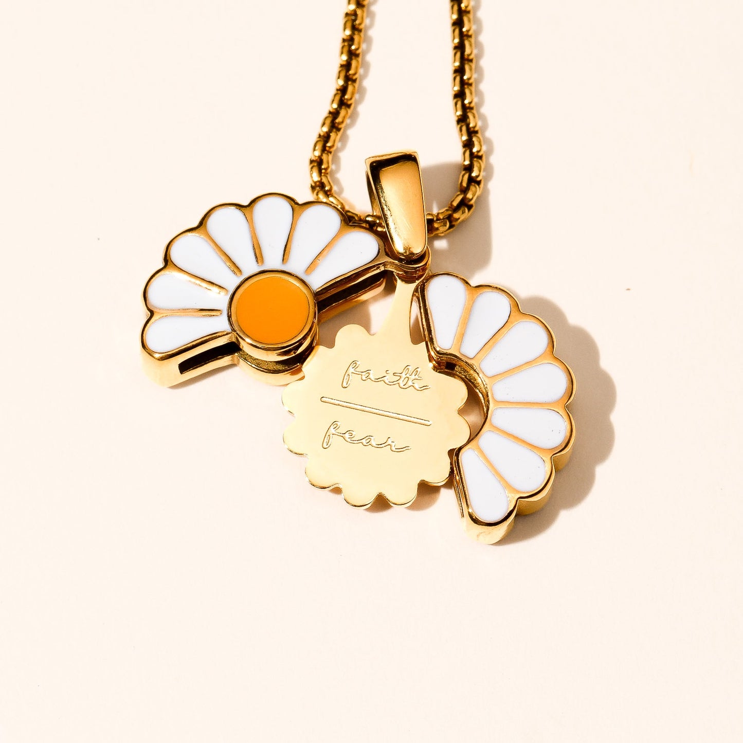 Daisy Locket - Stainless Steel Necklace