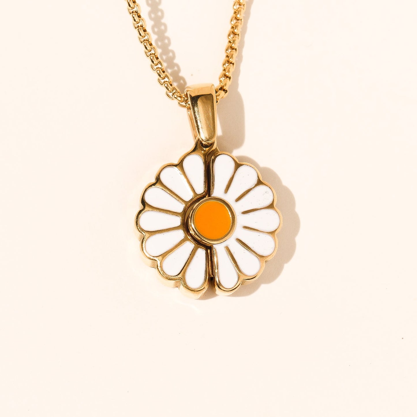 Daisy Locket - Stainless Steel Necklace