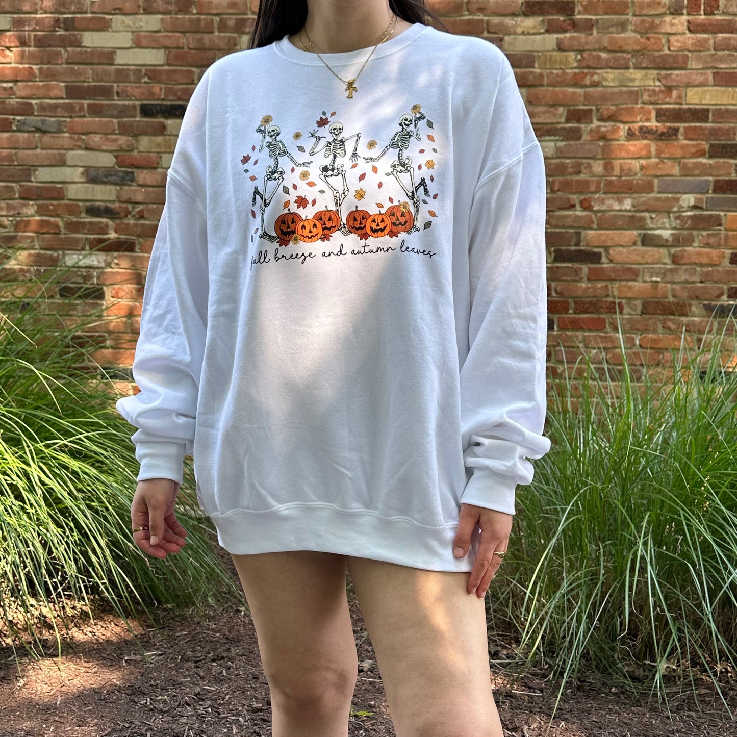 Fall Breeze & Autumn Leaves Crewneck
