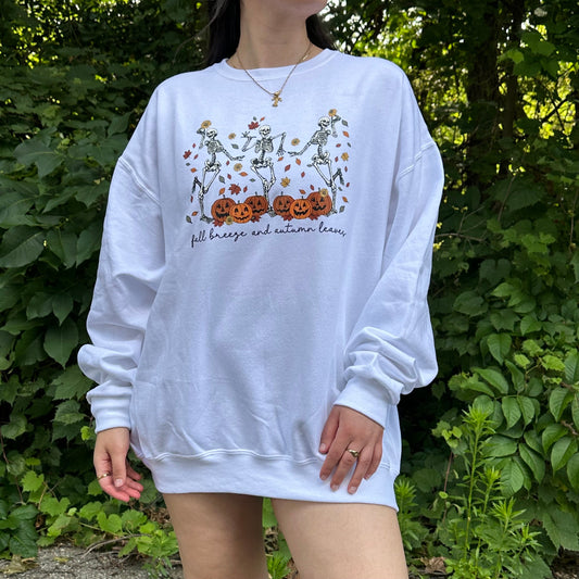 Fall Breeze & Autumn Leaves Crewneck