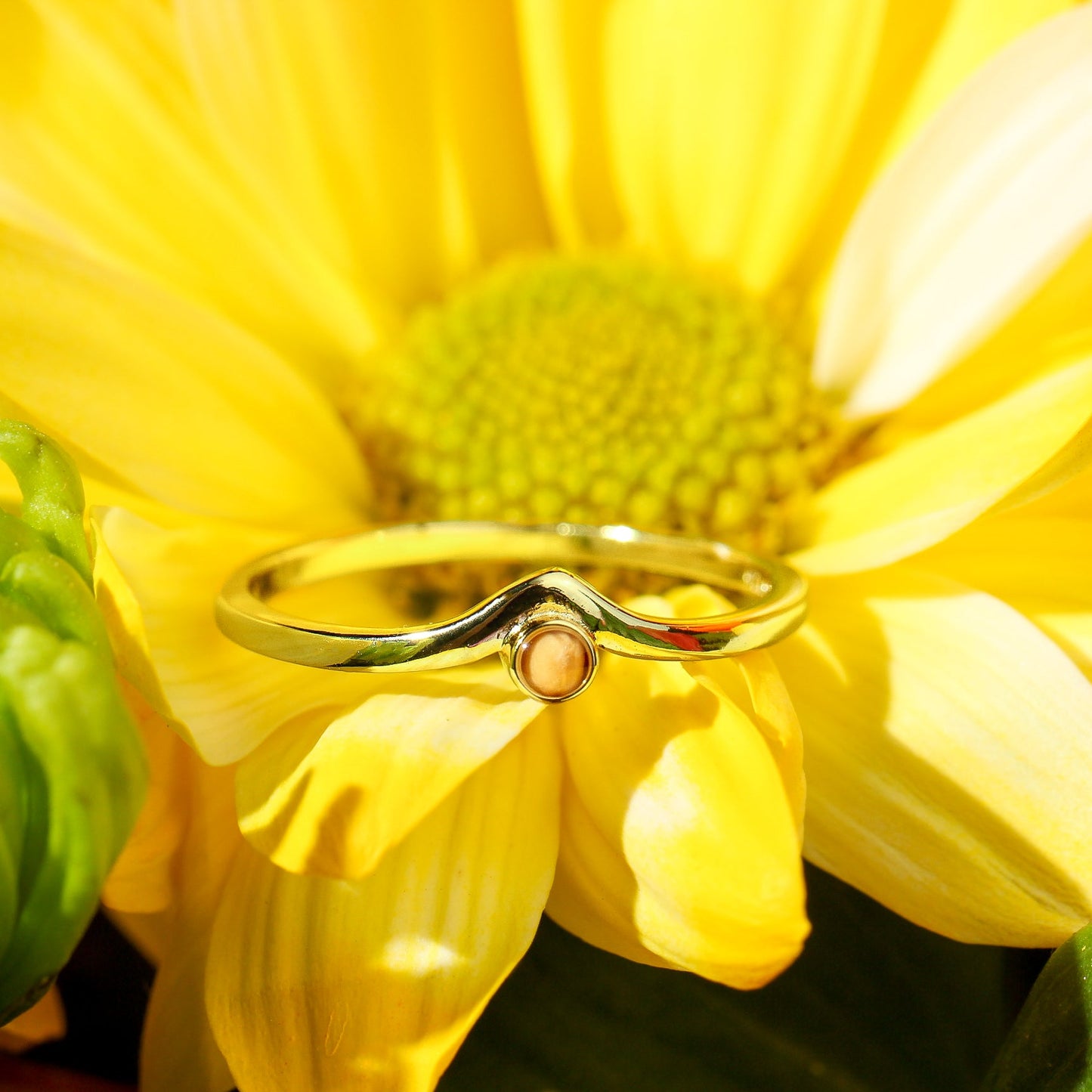 Dainty Move Mountains - Sterling Silver Ring