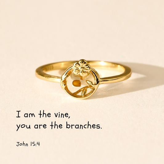 Flower Crest - Sterling Silver Ring