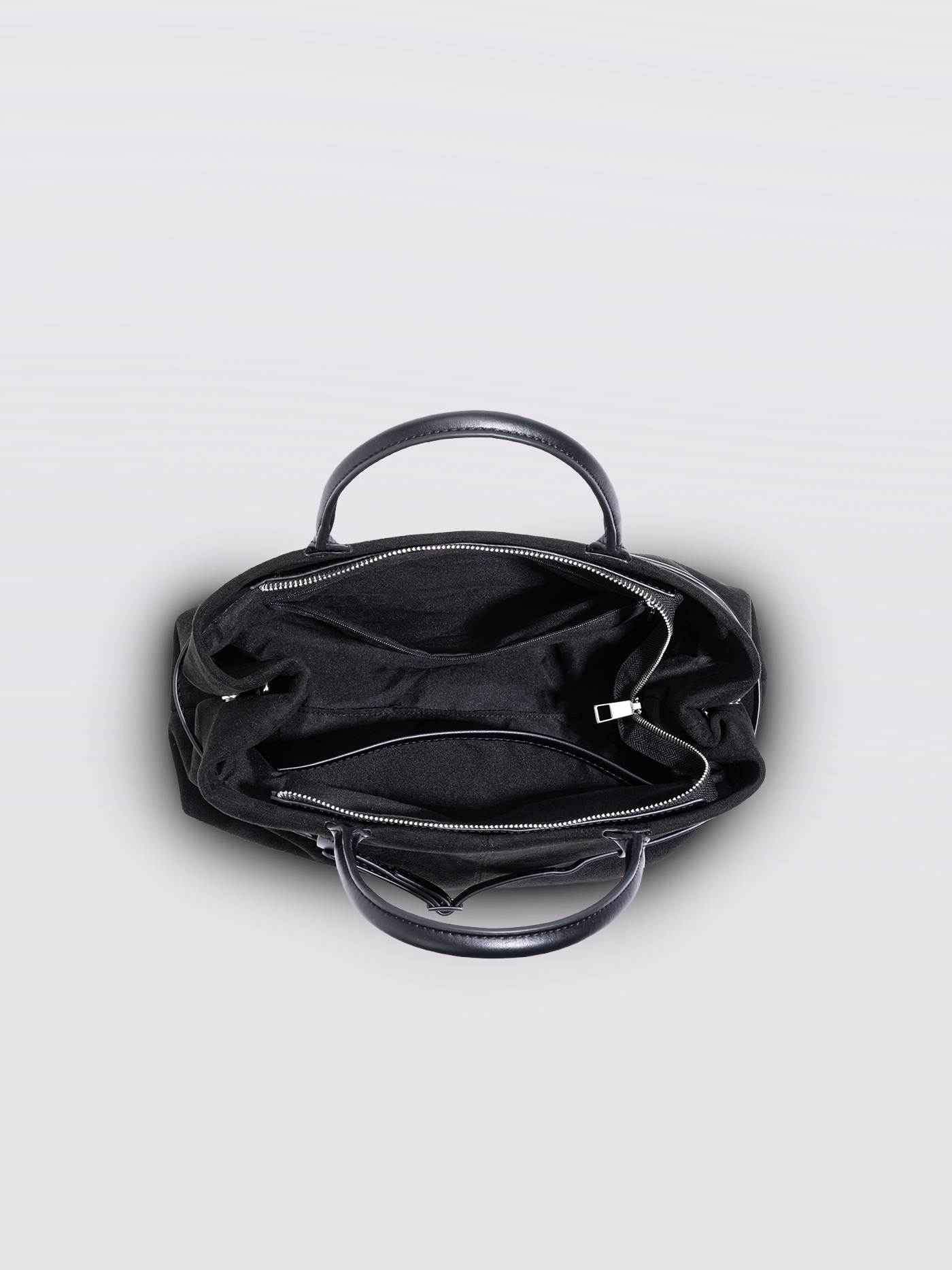 Suede Shopper with Adjustable Strap