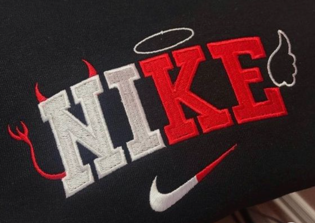 Angel X Devil Embroidered Sweatshirt