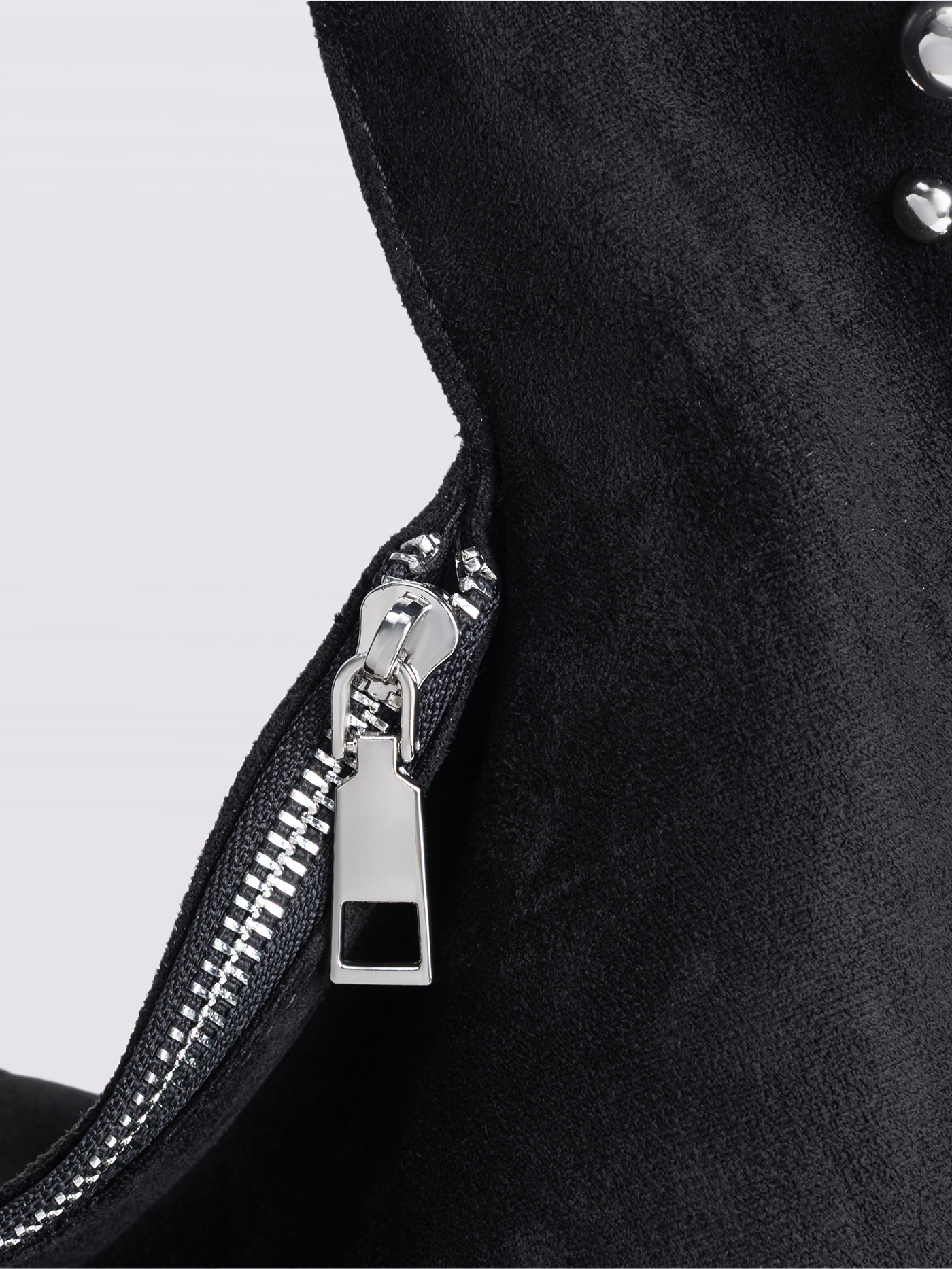 Studded Suede Shoulder Bag