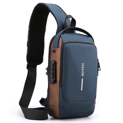USB Charging Sport Sling Anti-theft Shoulder Bag