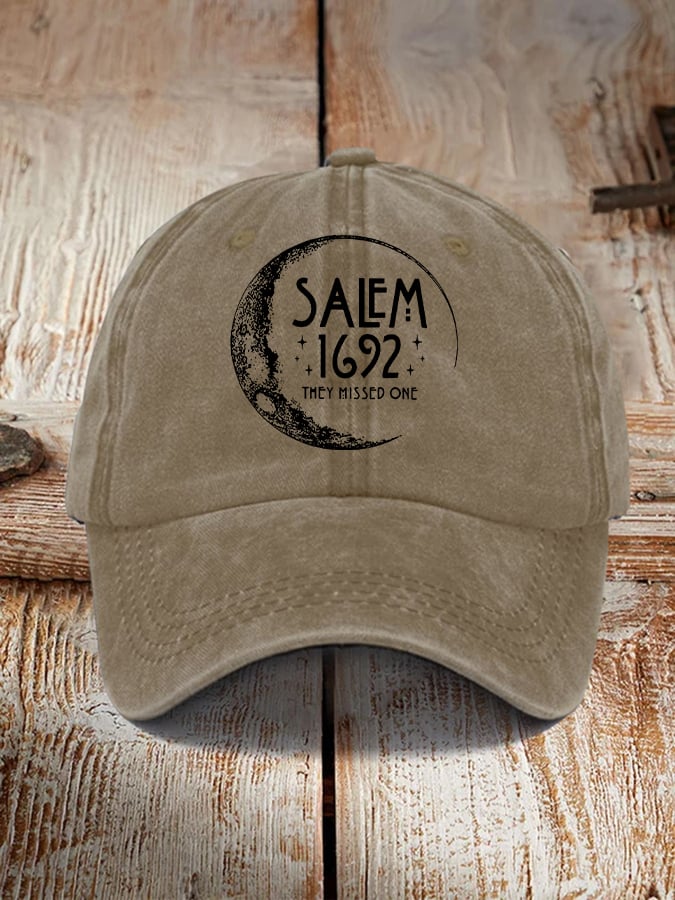 Halloween Salem 1692 They Missed One Print Hat