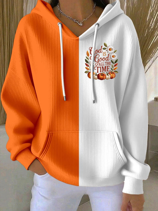 Women's Faith Print Casual Hoodie