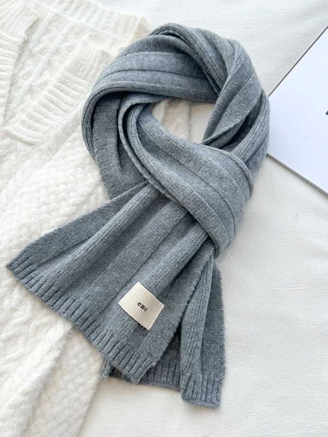 Autumn And Winter Warm Solid Color Scarf