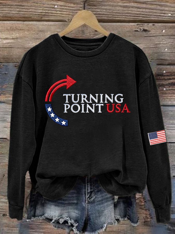 Women's Turning Point USA Print Sweatshirt