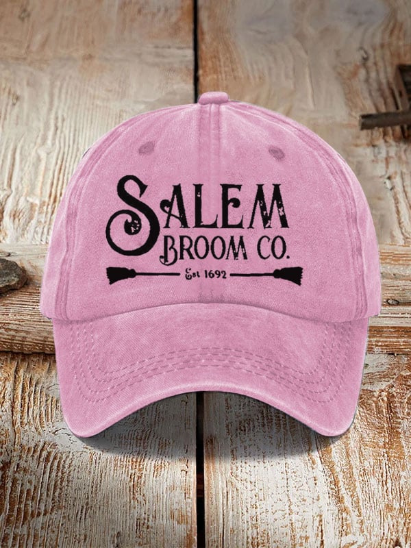 Salem Broom Co Quality Handcrafted Enchanted Est 1692 Sun Hat