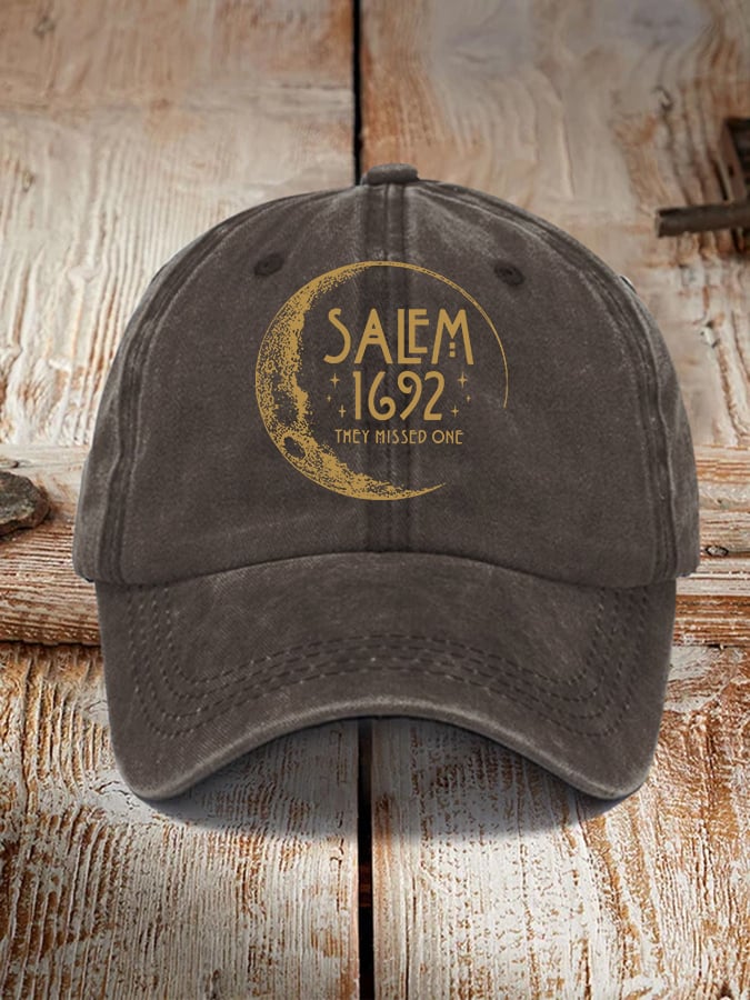 Halloween Salem 1692 They Missed One Print Hat