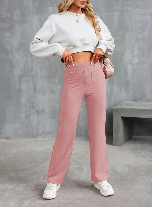 🔥Hot Sale 8000+💷Fan Favorite🔥Women's Casual High Waist Stretch Trousers
