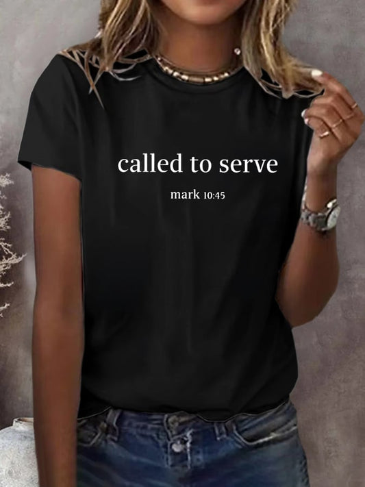 Women's Faith Printed Short-Sleeved T-Shirt