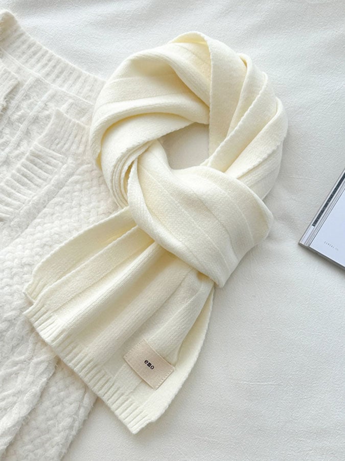 Autumn And Winter Warm Solid Color Scarf