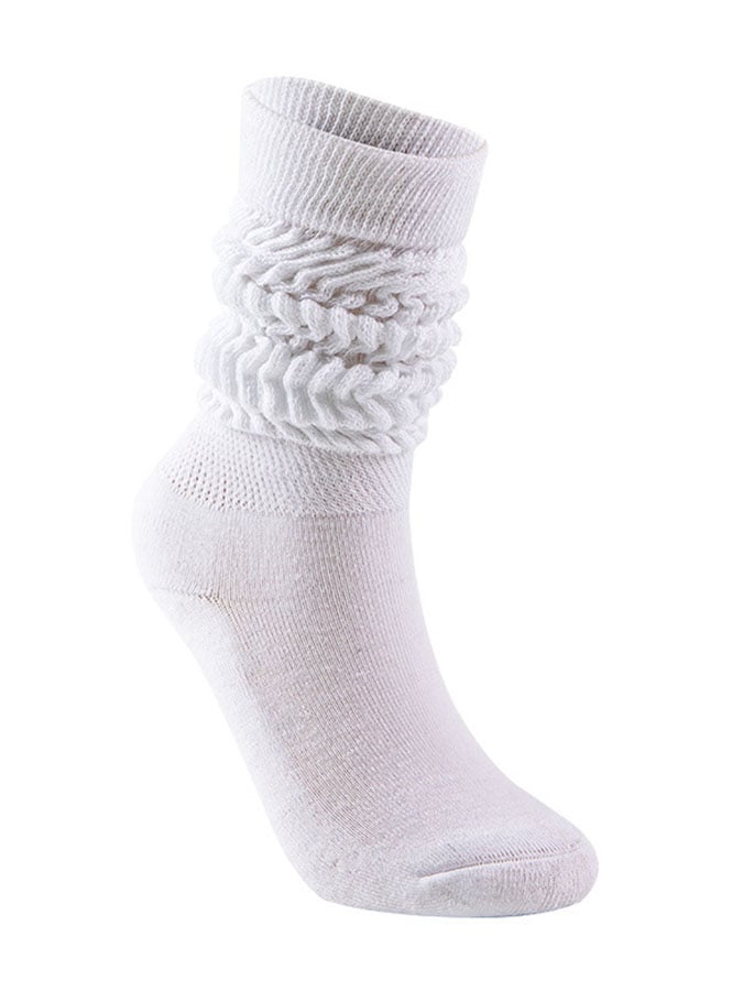 Solid Color Knitted Bubble Socks