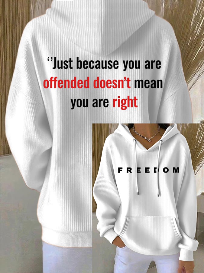 Women's Freedom  Printed Hoodie
