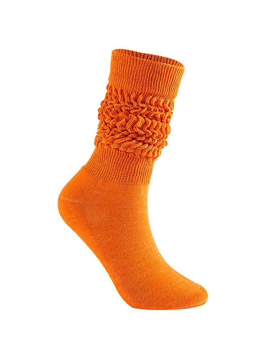 Solid Color Knitted Bubble Socks
