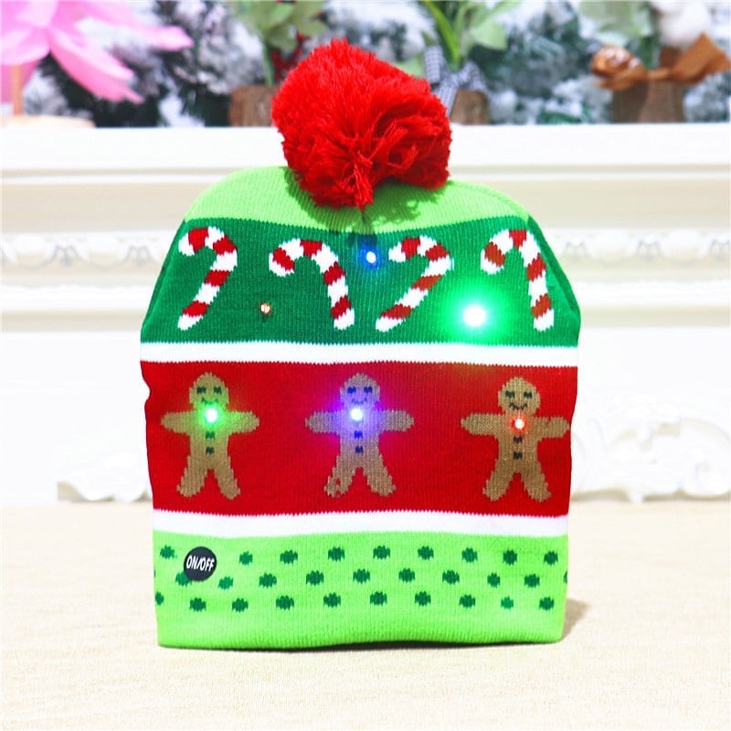 🎁2025 Early Christmas Sale - Christmas LED Light Knitted Beanies