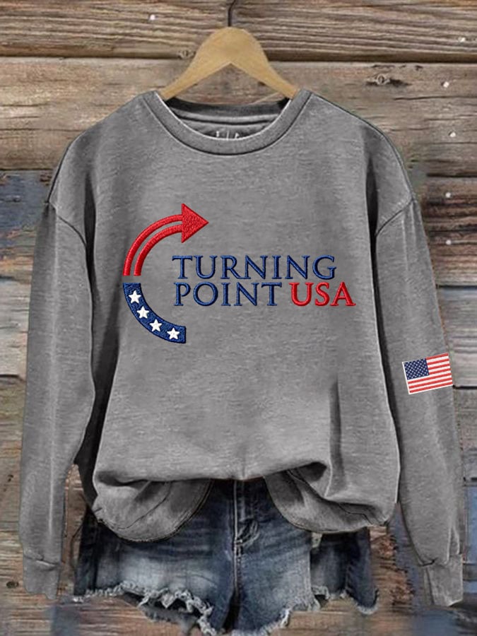Women's Turning Point USA Print Sweatshirt