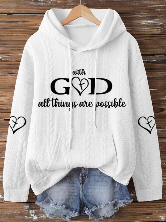 Women's With God All Things Are Possible Sweatshirts