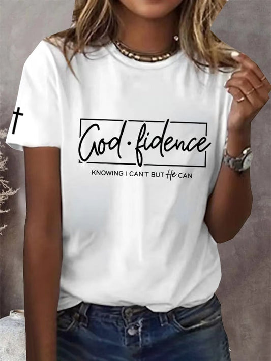 Women's Faith Printed Short Sleeve T-Shirt