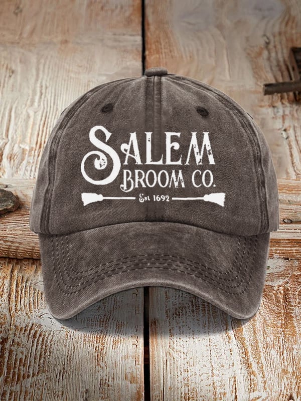 Salem Broom Co Quality Handcrafted Enchanted Est 1692 Sun Hat