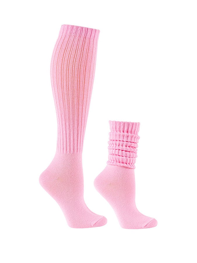 Solid Color Knitted Bubble Socks