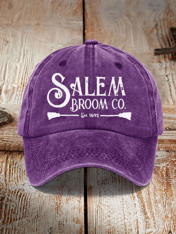 Salem Broom Co Quality Handcrafted Enchanted Est 1692 Sun Hat
