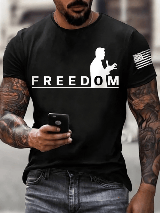 Men's FREEDOM short-sleeved T-shirt