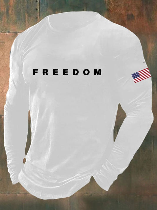 Men'S Casual Letter Print T-Shirt