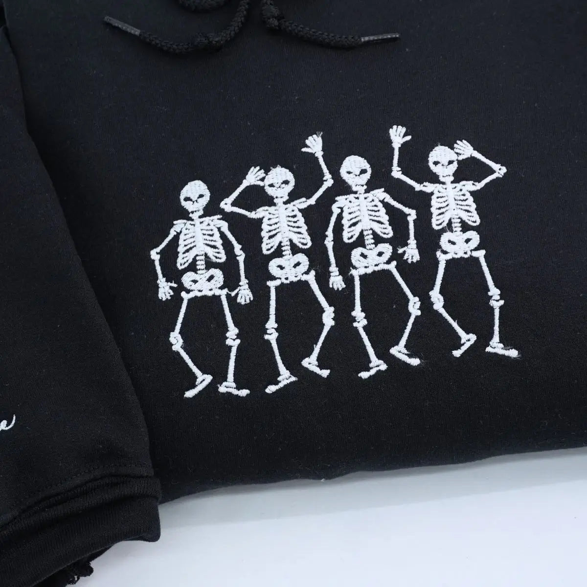 Embroidered Dancing Skeletons Sweatshirt