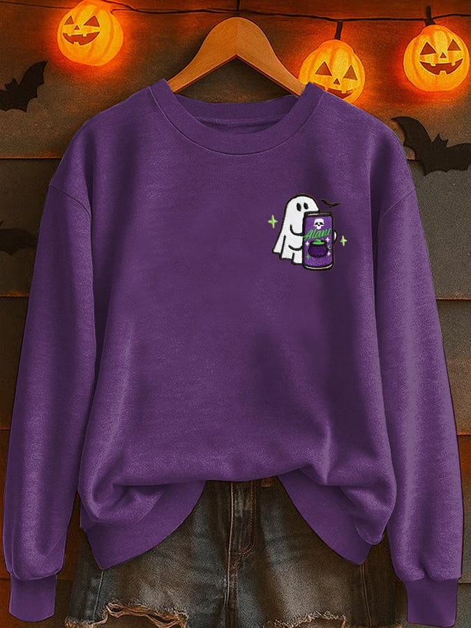 Women's Halloween Ghost Casual Sweatshirt