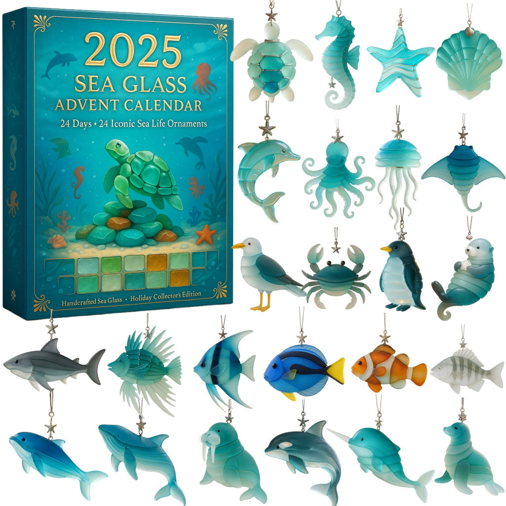 Last Day 49% OFF🔥2025 Sea Glass Advent Calendar · Ocean Treasures