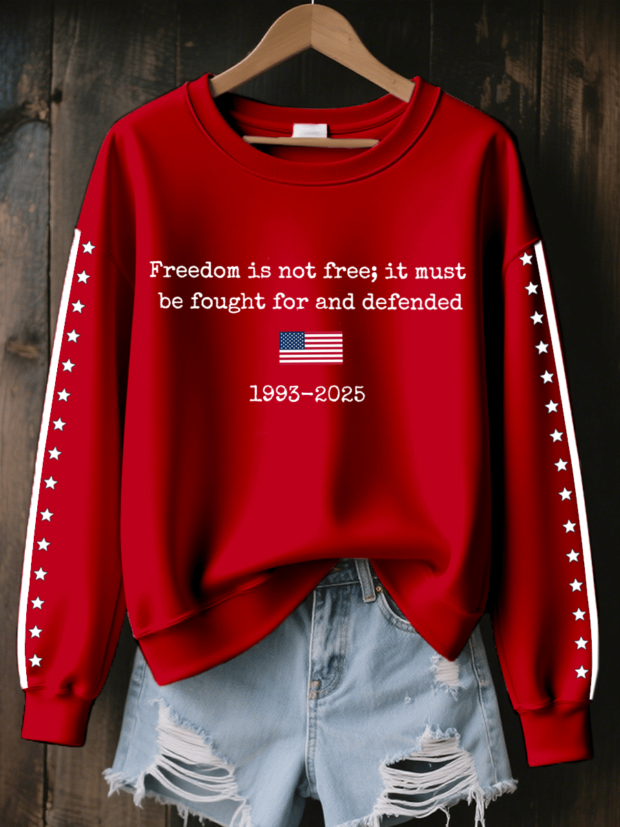 Women's Freedom Is Not Free Print Sweatshirt