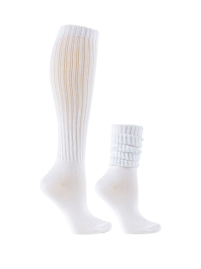 Solid Color Knitted Bubble Socks