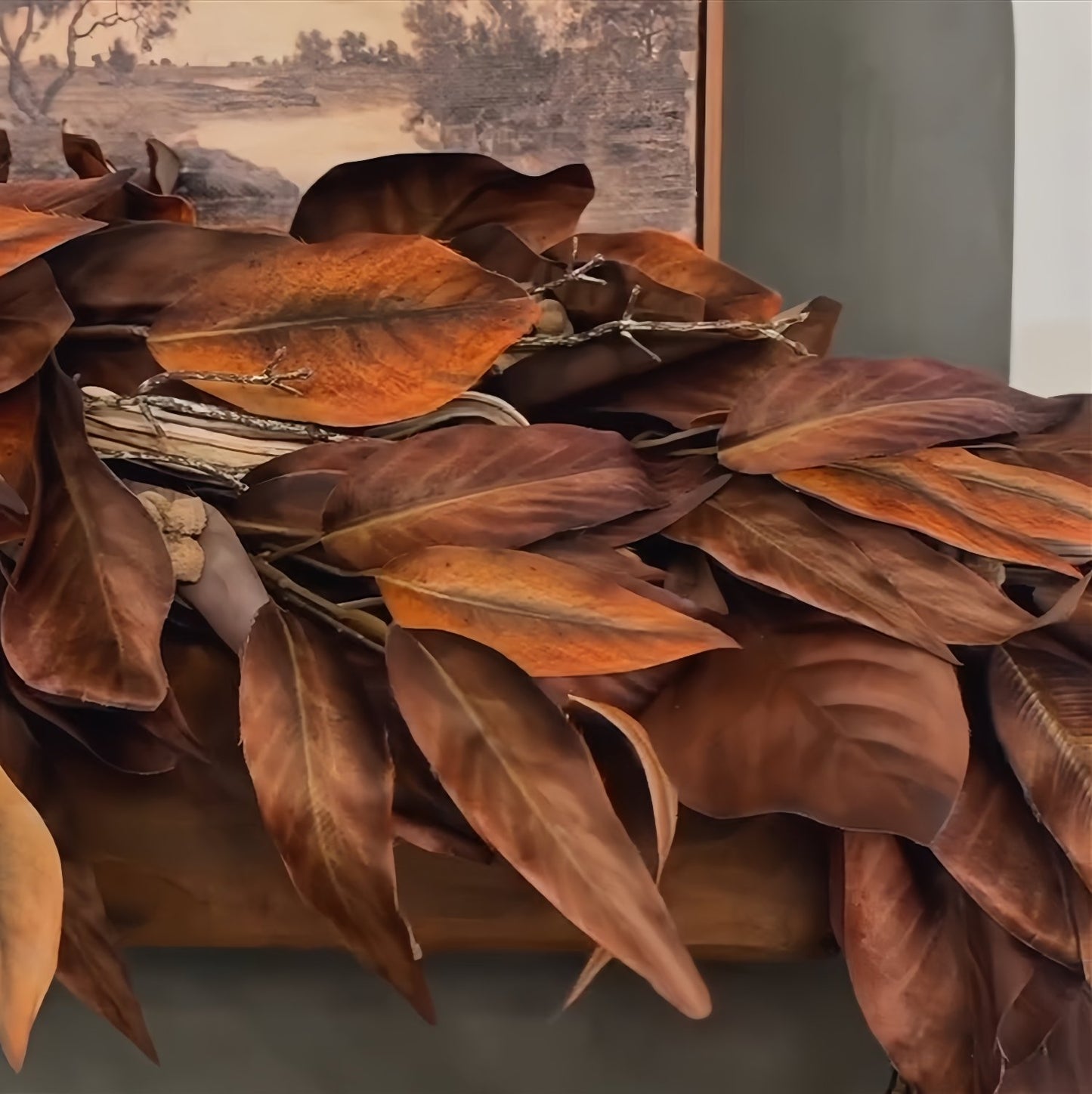 🔥Hot Sale🔥Brown Magnolia Leaf Garland--Buy 2 Free Shipping