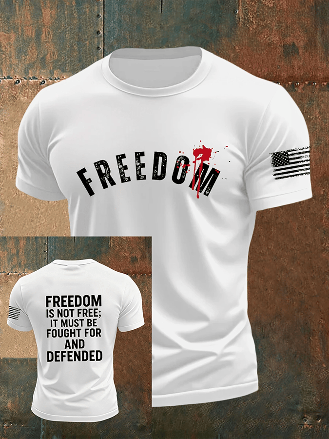 Men's Freedom Is Not Free R.I.P  Short Sleeve T-shirt