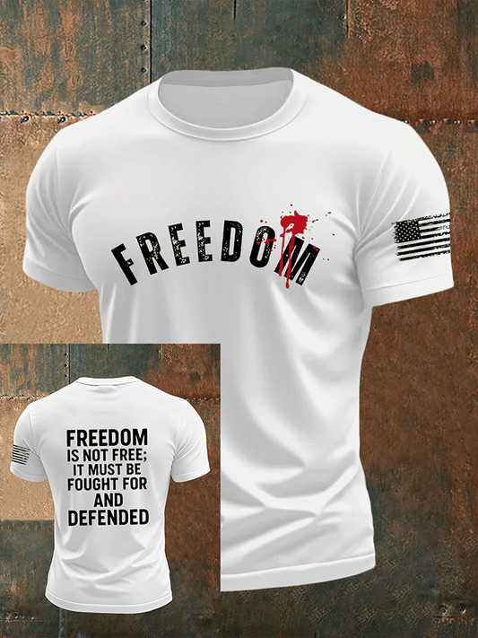 Men's Freedom Is Not Free R.I.P  Short Sleeve T-shirt