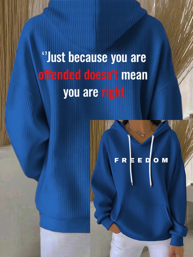 Women's Freedom  Printed Hoodie
