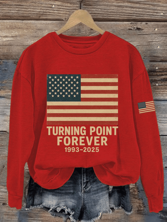 Women's Hot Events Printed Crew Neck Sweatshirt