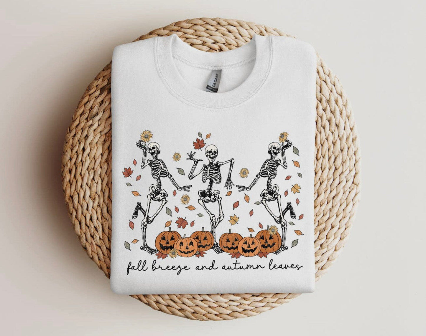 Fall Breeze & Autumn Leaves Crewneck